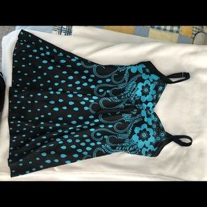 Tankini swim dress.
